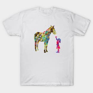 Little girl with horse T-Shirt